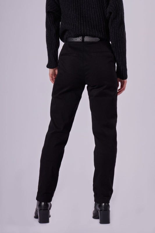 Damskie bawełniane spodnie chino - regular fit