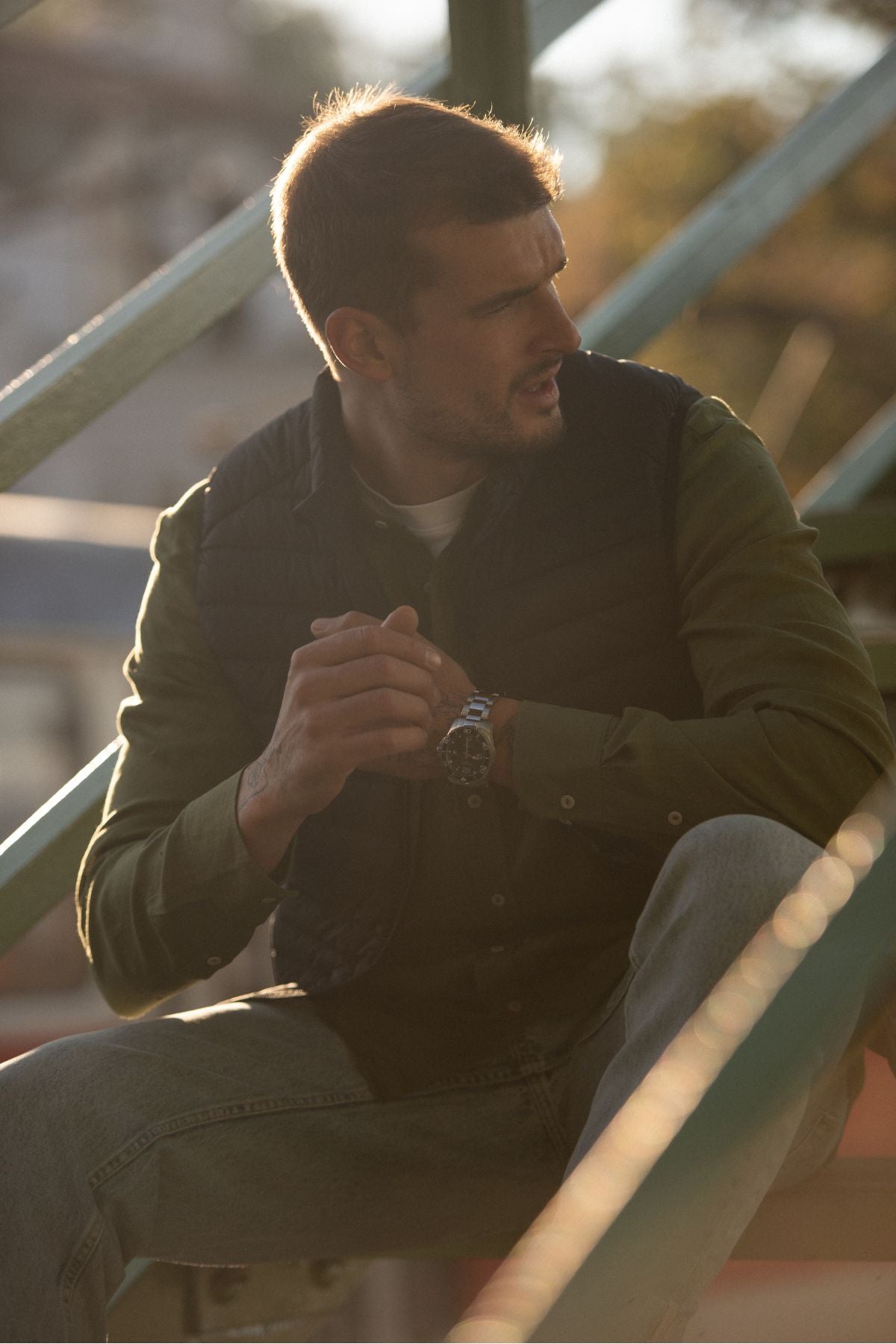 Outfit by Marek Shirt Moss green SS25