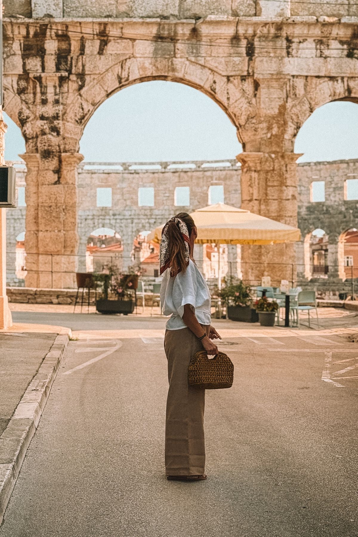 Outfit by michaela_krajanova | Wide linen pants & Wrap top