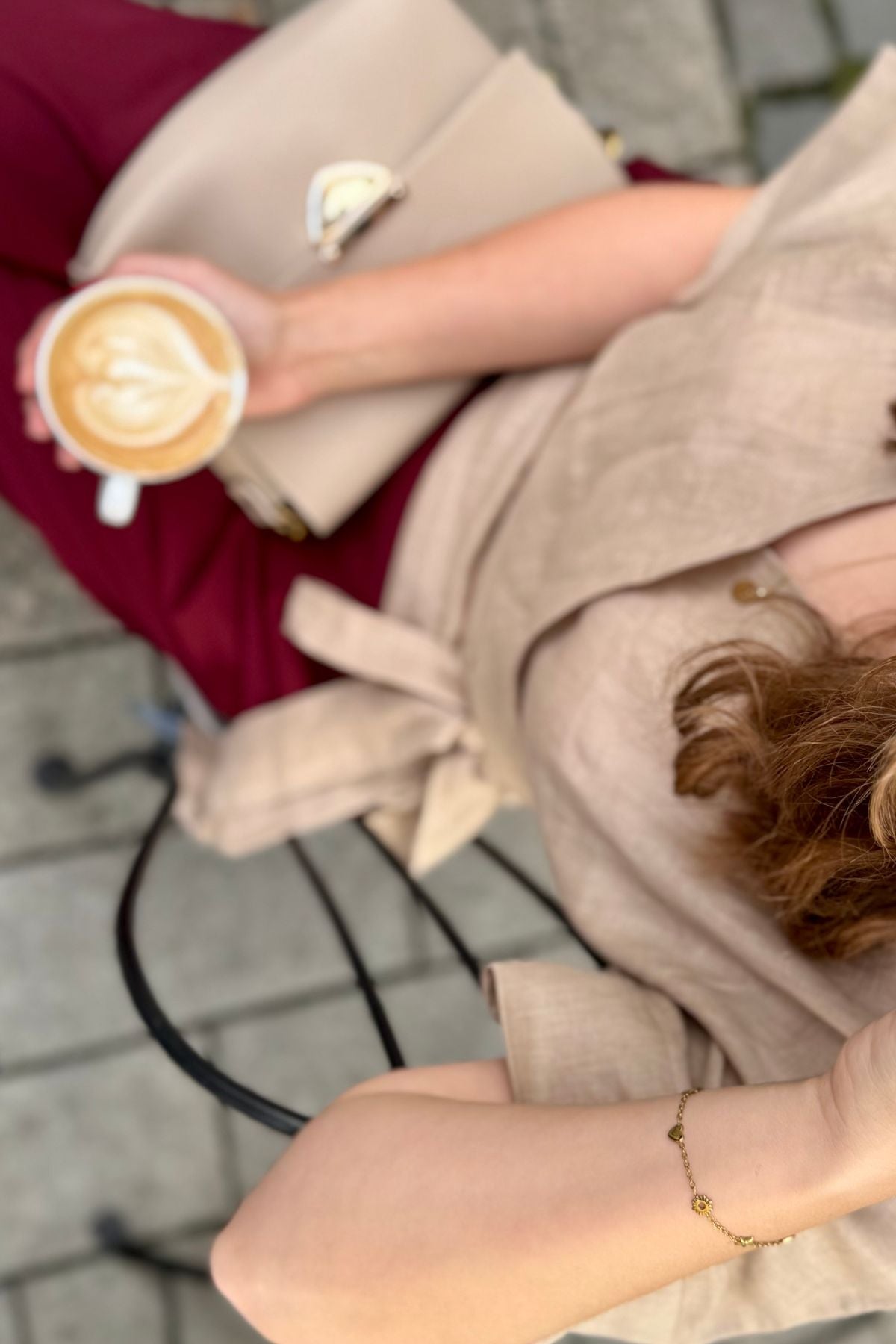 Outfit by Lenka Bebjáková | Wrap top Beige natural