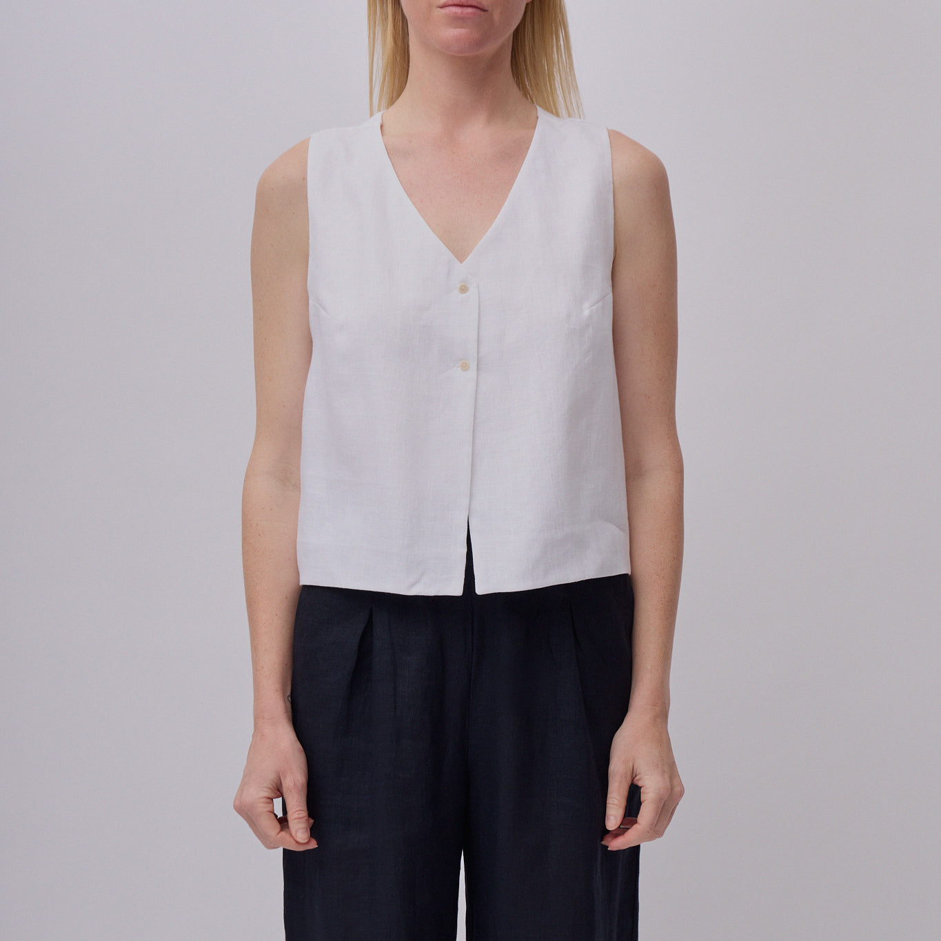Women’s linen vest