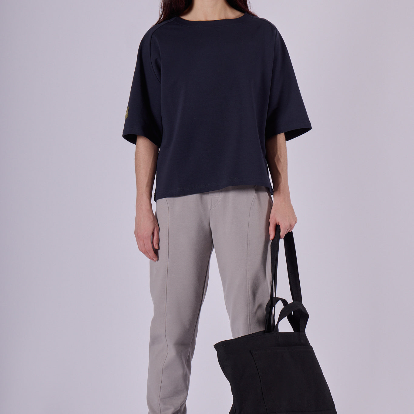 Dámský mikinový top z biobavlny - loose fit