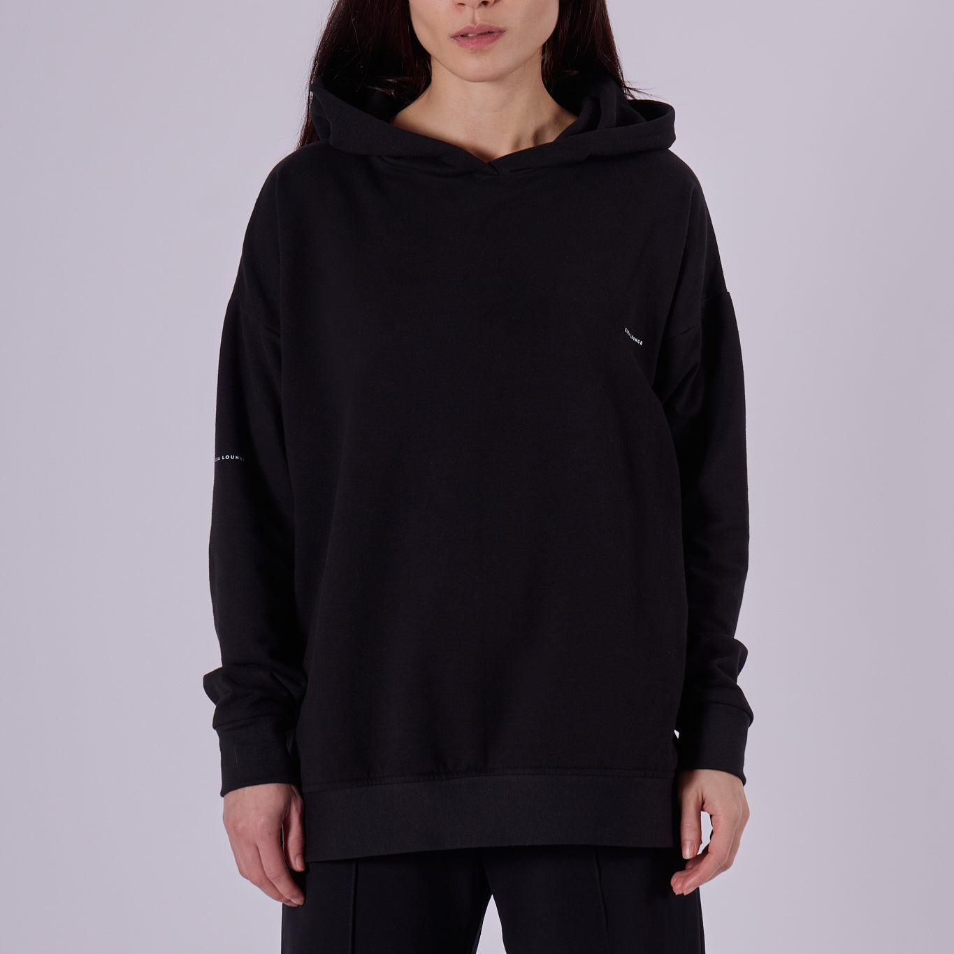 Women hoodie organic cotton brushed - Oversized