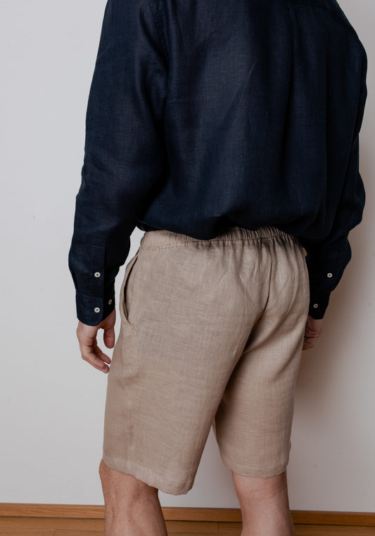 Pánske ľanové šortky - loose fit