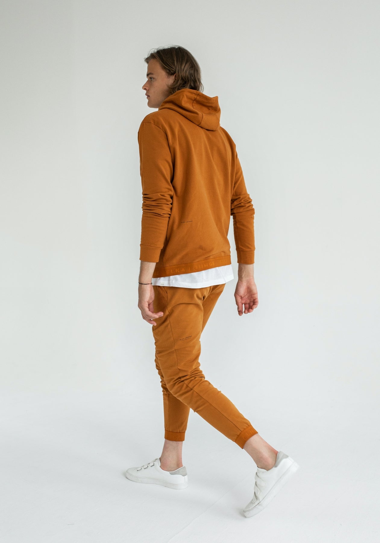 Men sweatpants organic cotton lounge brushed - regular