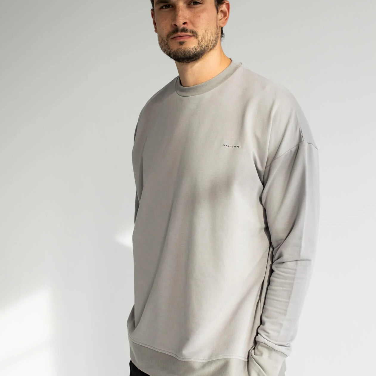 Men Sweatshirt organic cotton brushed - Oversized