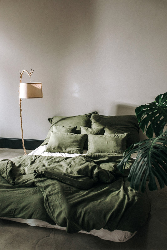 Deco & Home ľanové obliečky Moss green