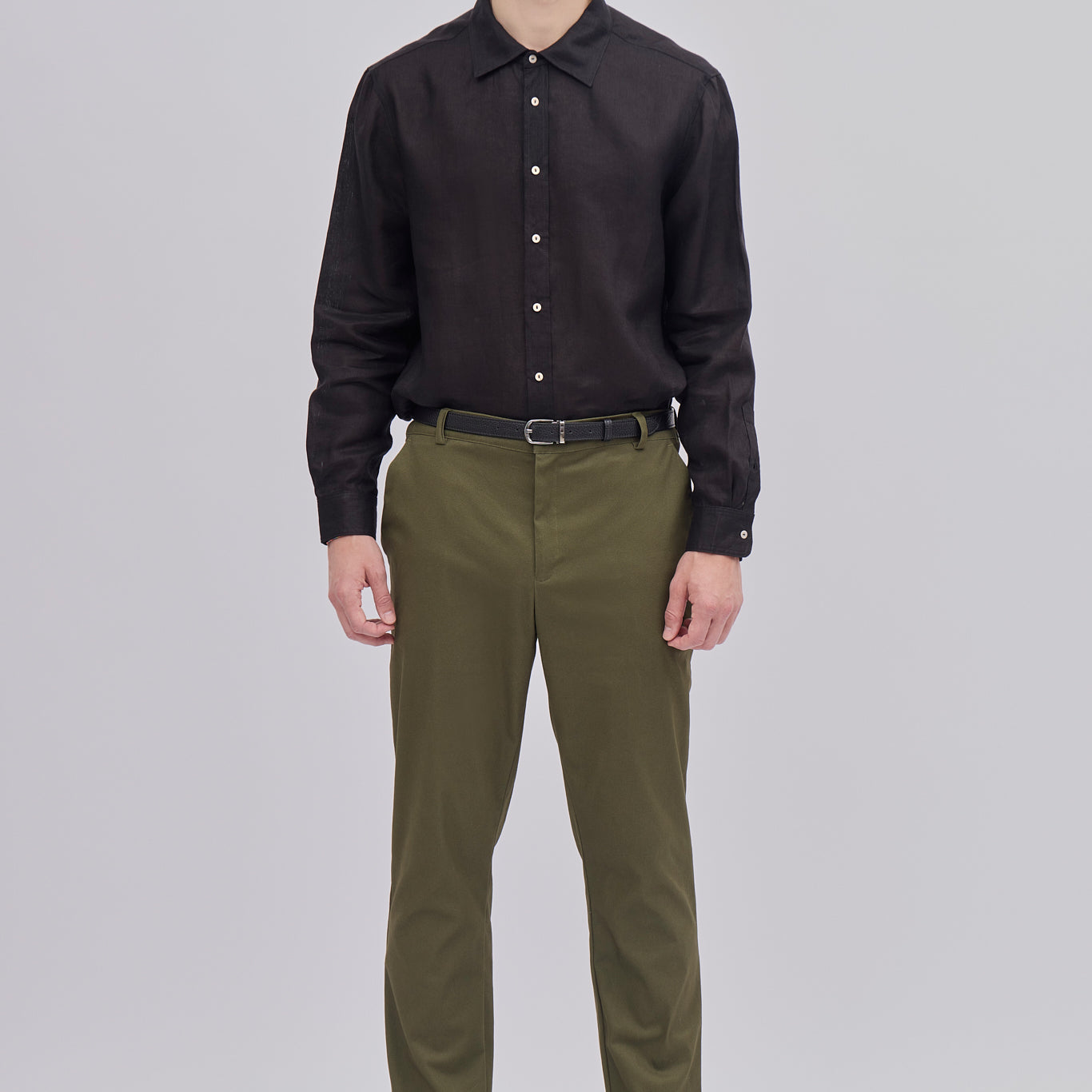 Men’s cotton chino trousers - regular fit