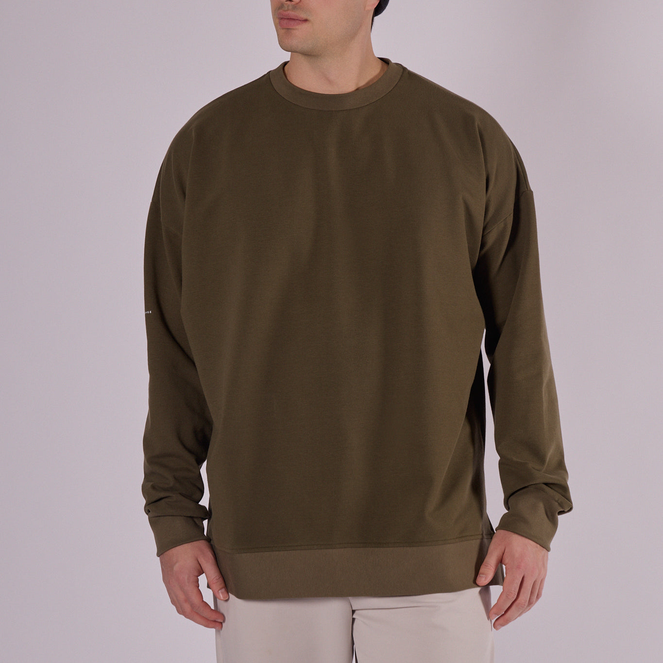 Men Sweatshirt organic cotton brushed - Oversized
