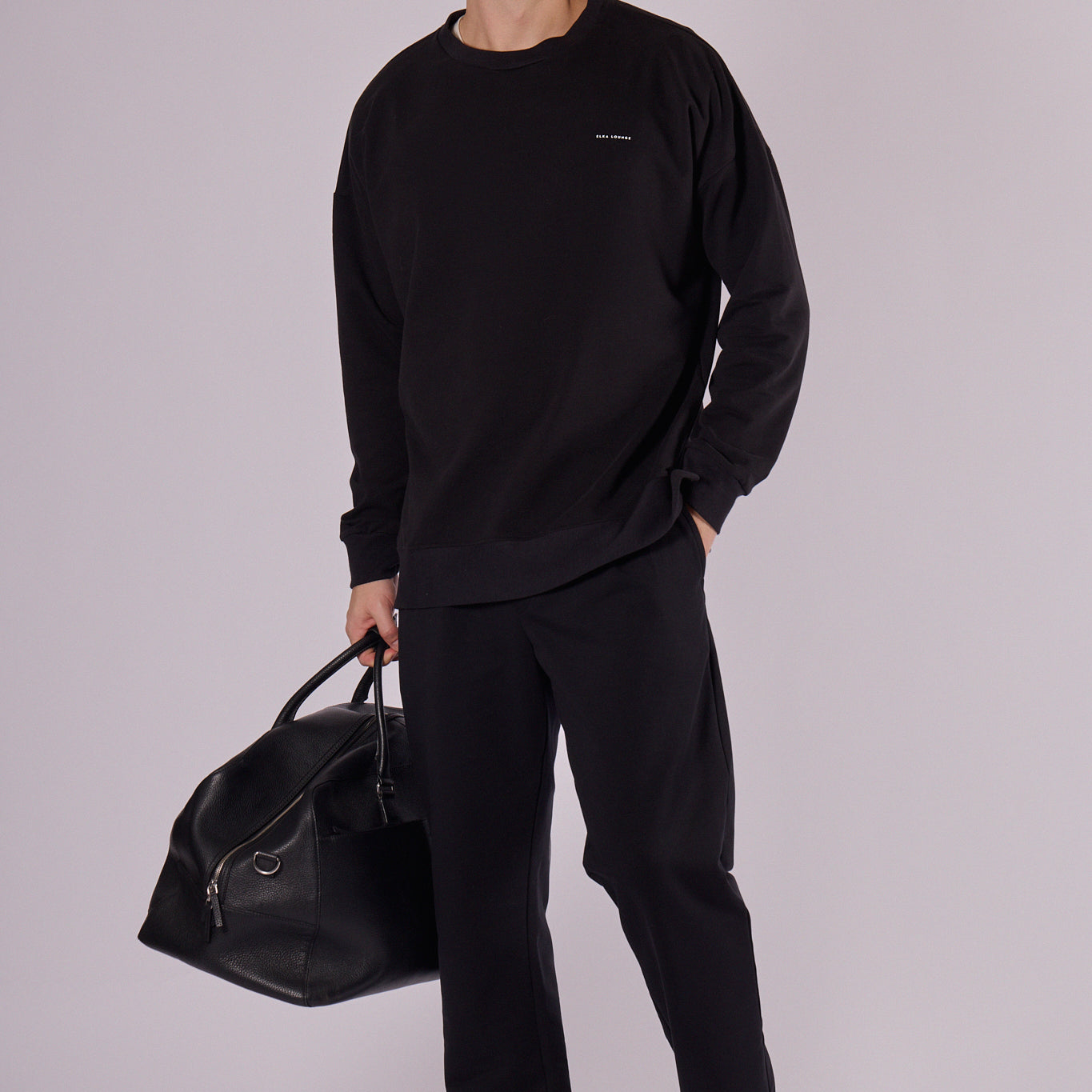 Men Sweatshirt organic cotton brushed - Oversized