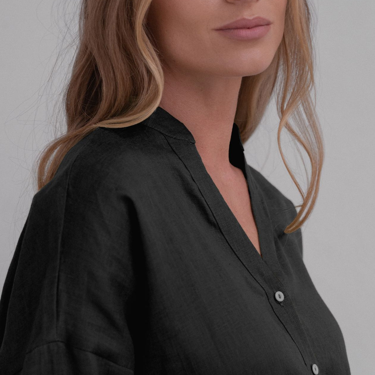 Dámská lněná košile - loose fit