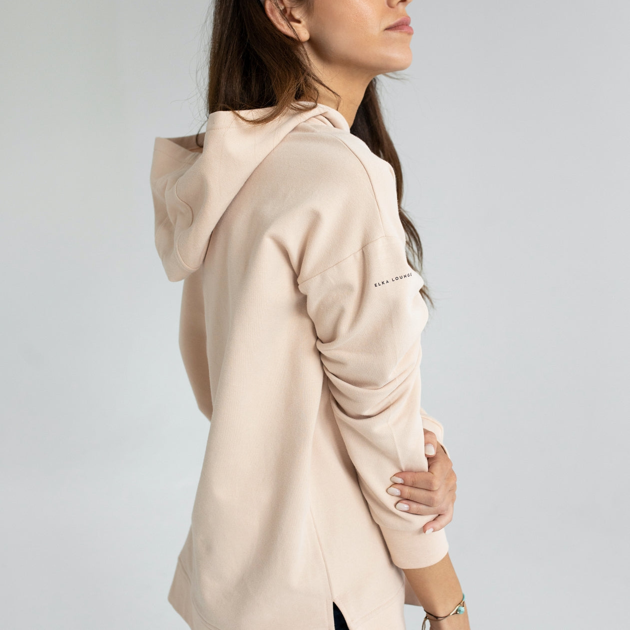 Women hoodie organic cotton brushed - Oversized