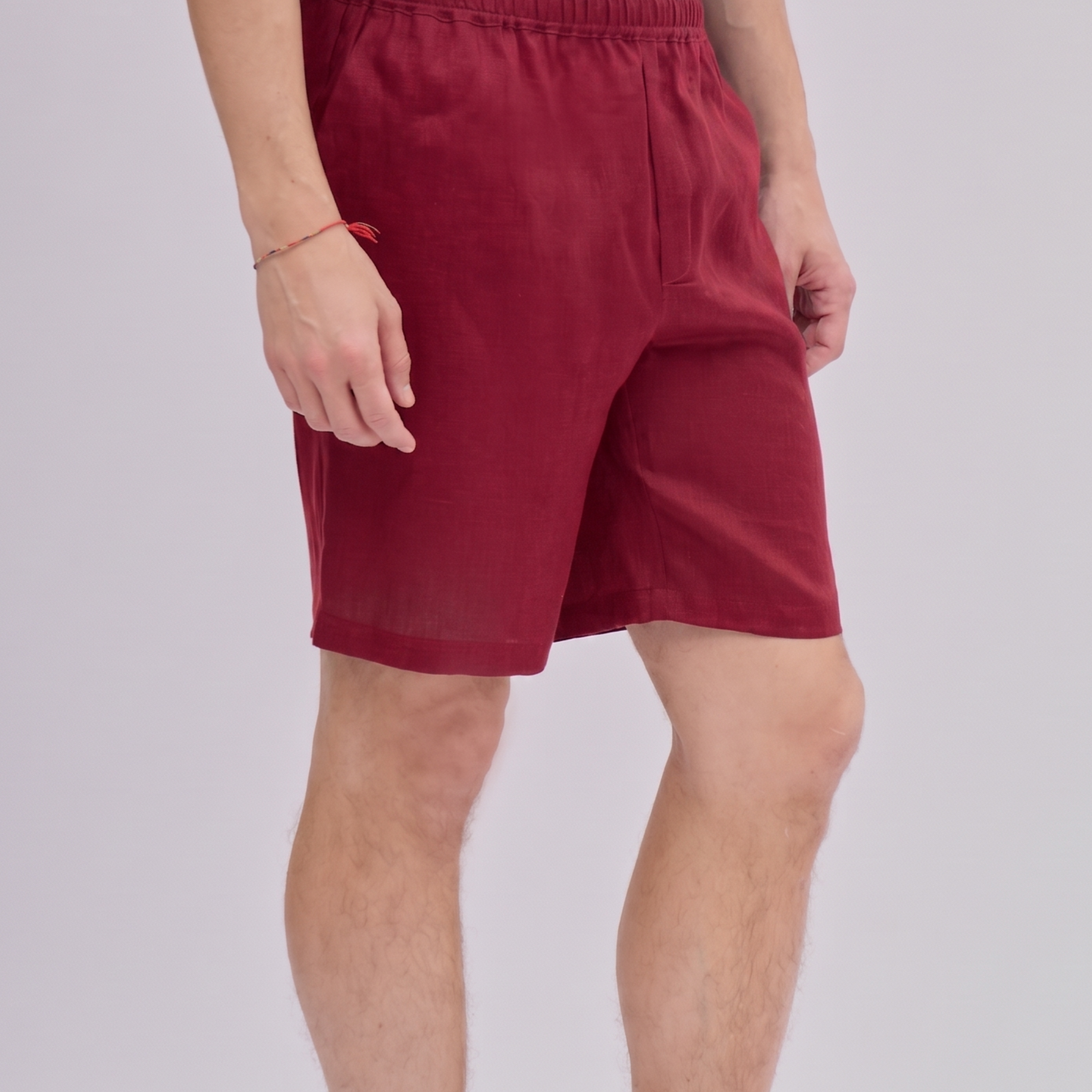 Pánské lněné šortky - loose fit