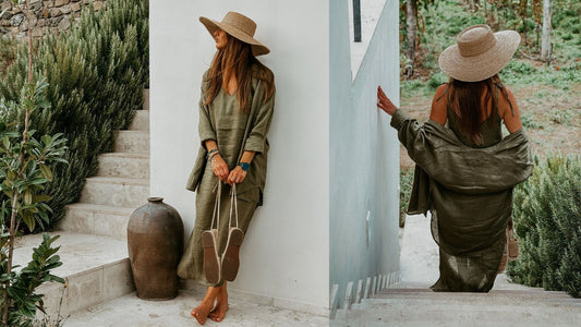 lněné šaty a lněná košile