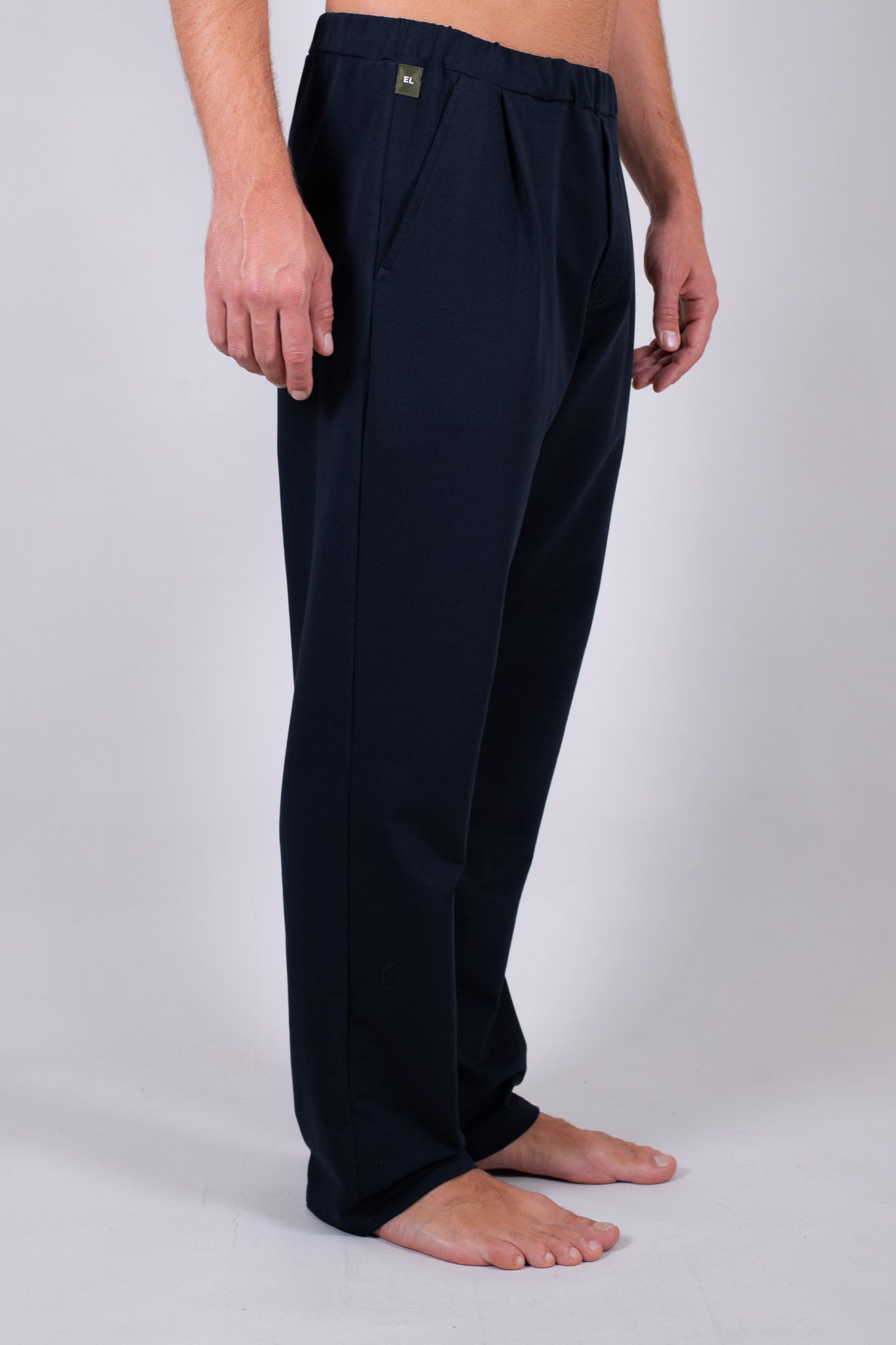 Men spodnie dresowe wide bawełna organiczna - Straight-leg - regular fit