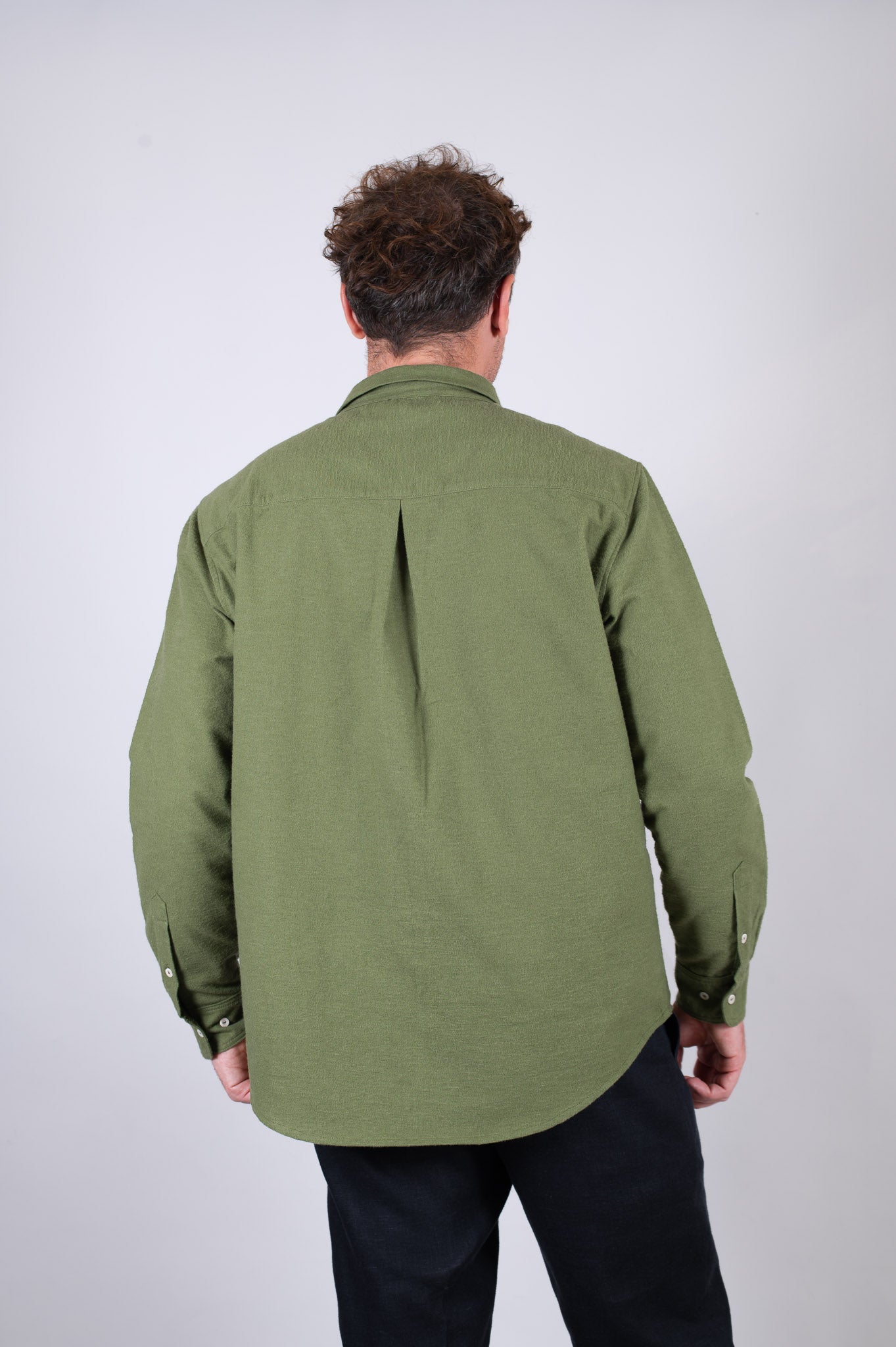 Koszula męska flanelowa z kołnierzykiem - regular fit