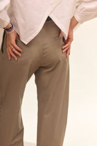 Dámské bavlněné chino wide kalhoty - regular fit