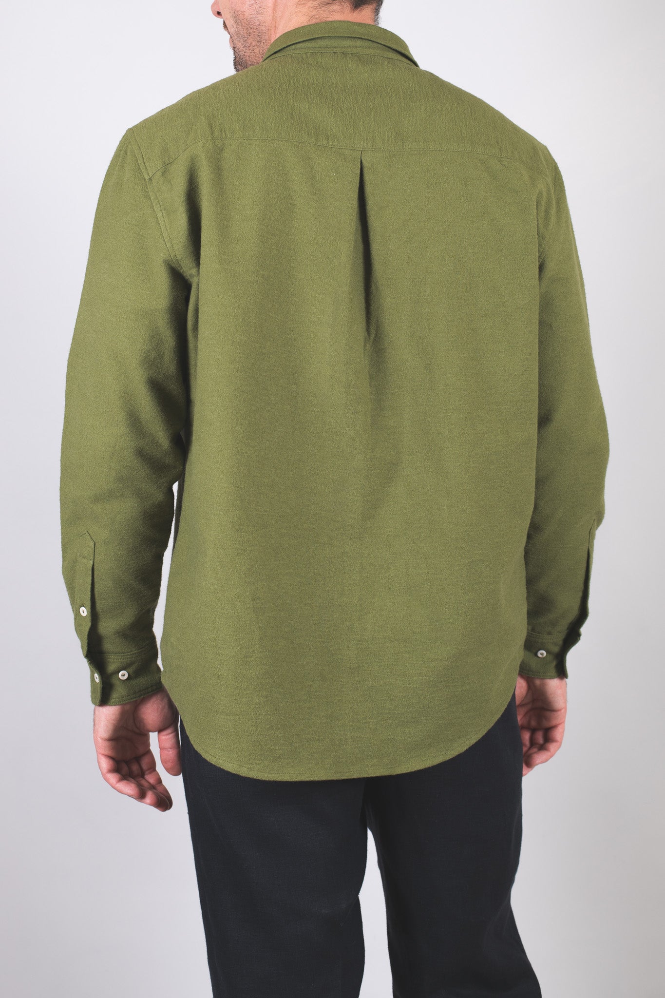 Koszula męska flanelowa z kołnierzykiem - regular fit