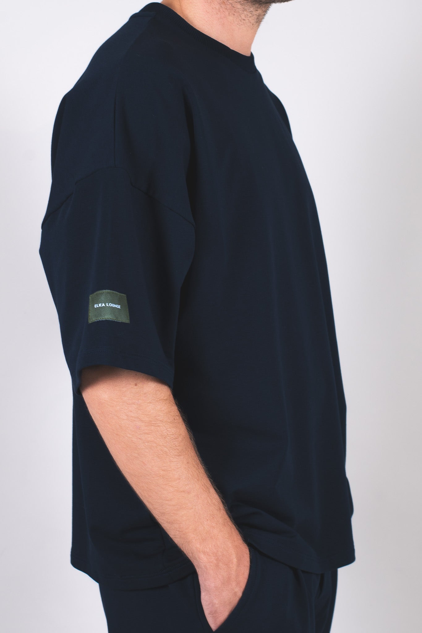 Pánské mikinové tričko z biobavlny - loose fit