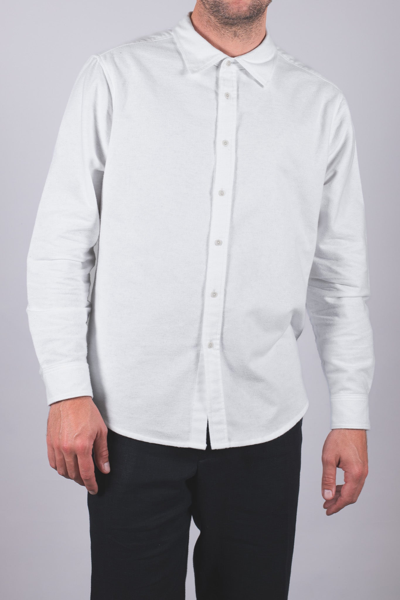 Koszula męska flanelowa z kołnierzykiem - regular fit