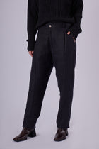 Women’s Straight-leg Linen Pants - loose fit