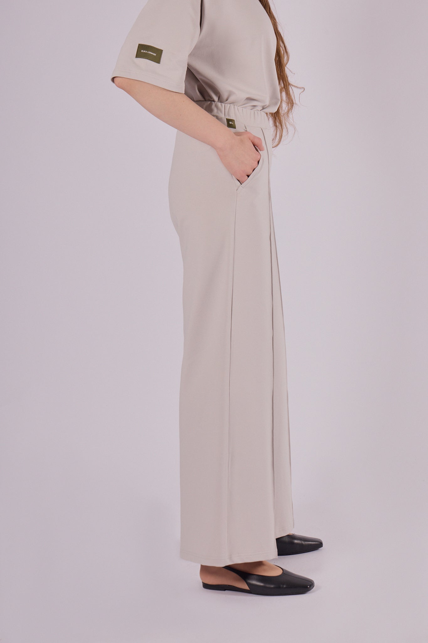 Women’s Wide-Leg Sweatpants from Organic Cotton - Regular fit