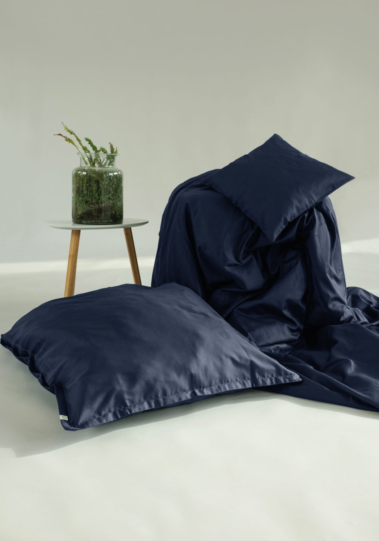 Deco & Home Linen Bedding Deep blue