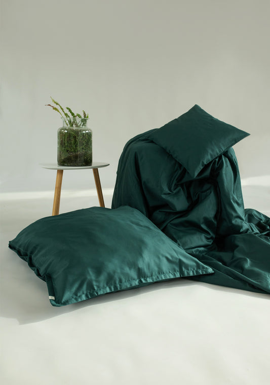Deco & Home satin bedding Emerald
