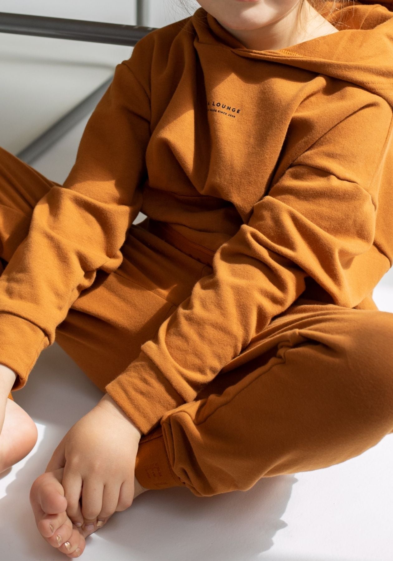 Children's hoodie organic cotton Burnt ochre - regular
