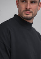 Men Sweatshirt High neck organic cotton - Loose fit