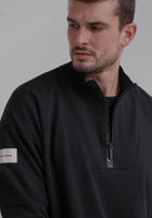 Pánská Mikina zip-up z biobavlny s rozparky - Loose fit