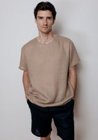 Men's regular linen t-shirt 