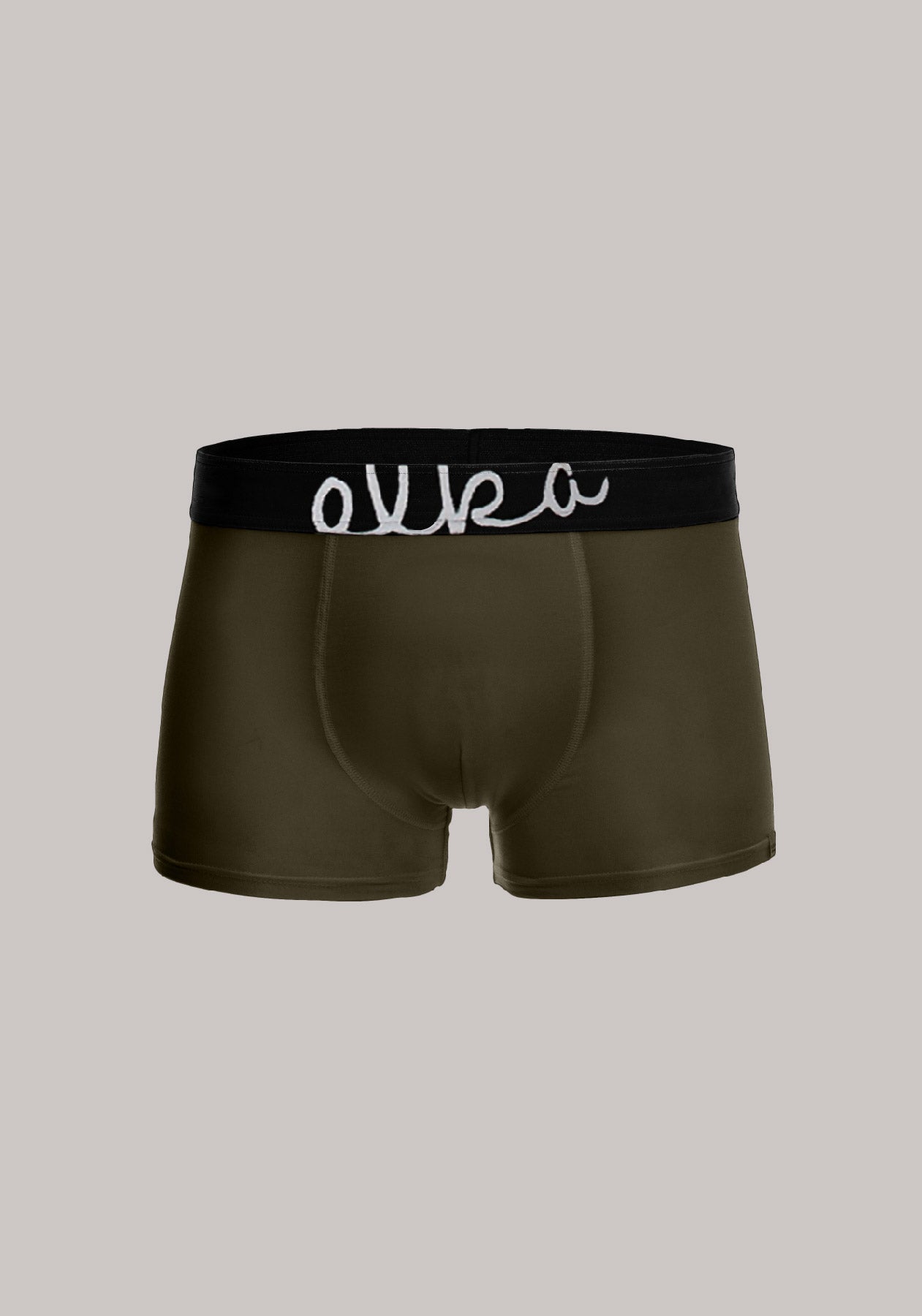 Men Boxers Khaki-black 