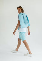 Pánské teplákové kraťasy z biobavlny brushed - regular fit