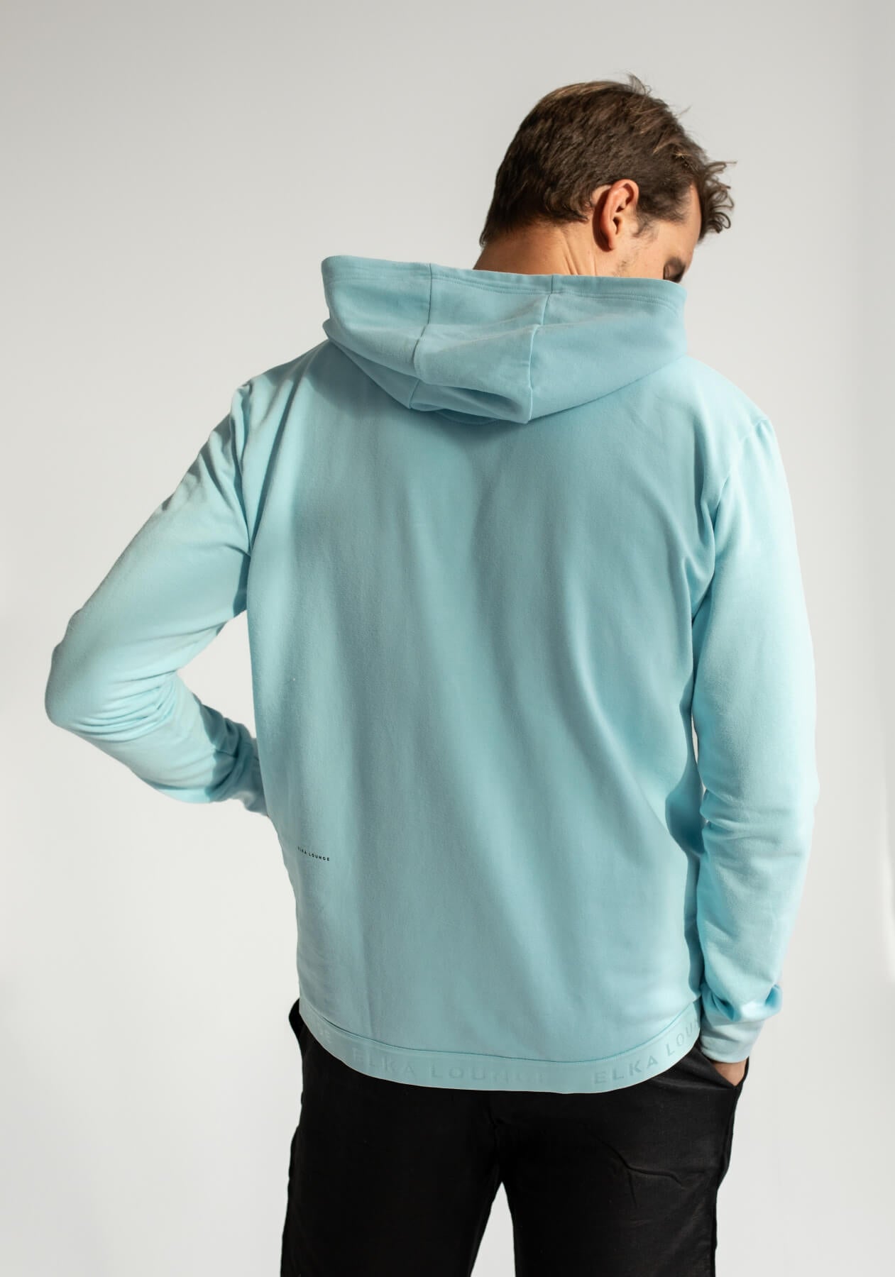 Men sweatshirts organic cotton Sky blue - regular