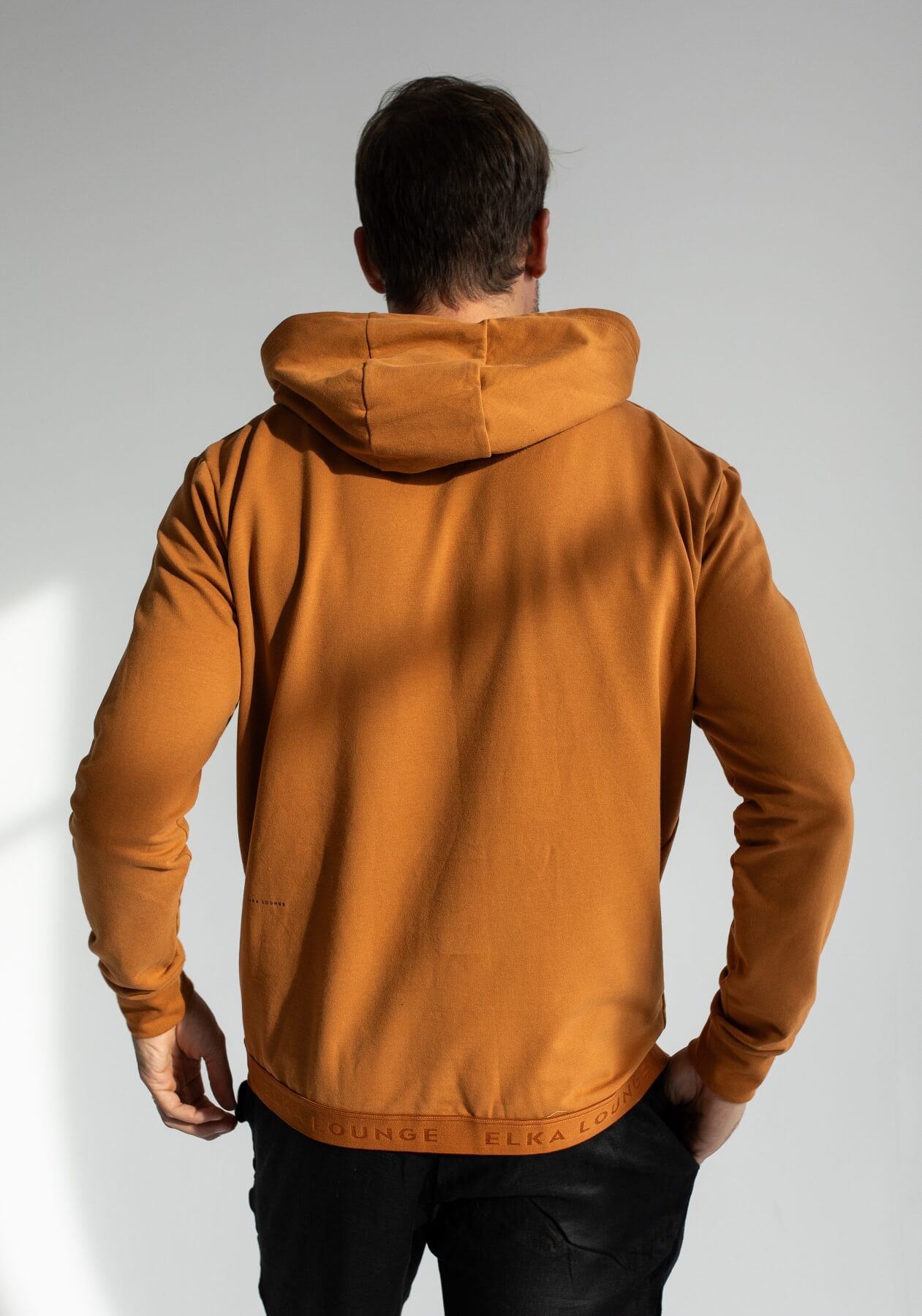 Men sweatshirts organic cotton Burnt ochre - regular