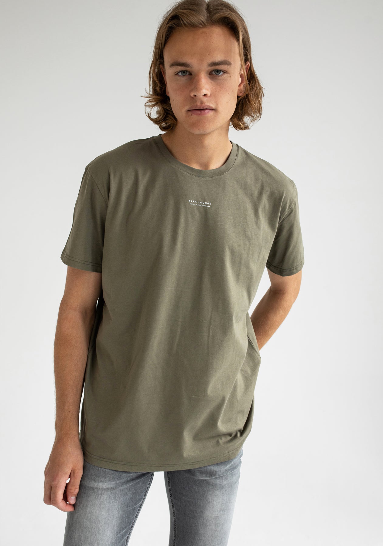 Men T-shirt Burnt olive regular