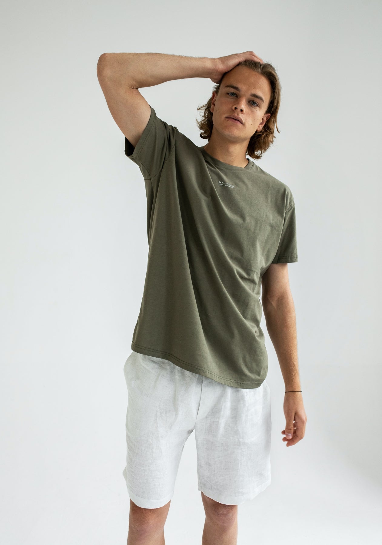 Men T-shirt Burnt olive regular