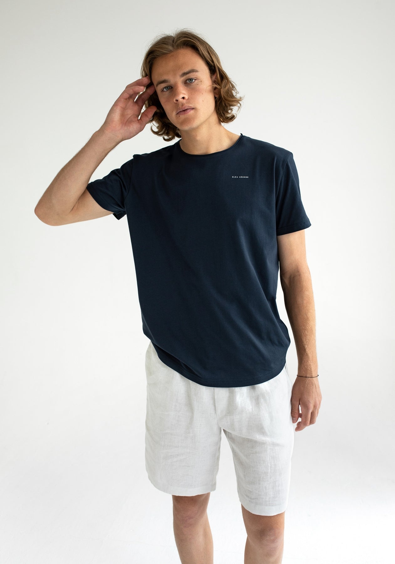 Men T-shirt Deep blue - slim fit