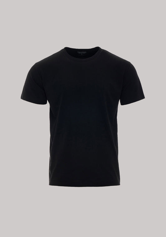 Men T-shirt Black regular base without print