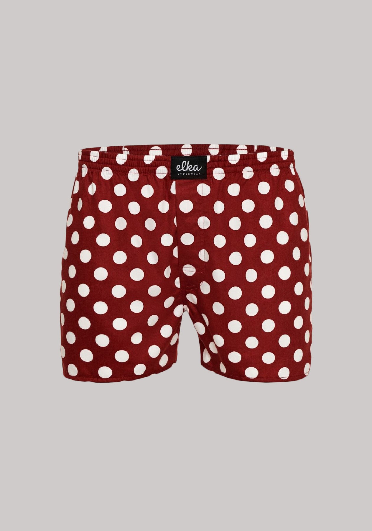 Men's shorts Claret with polka dots