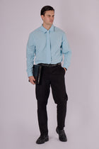 Men's organic cotton shirt with collar - regular fit
