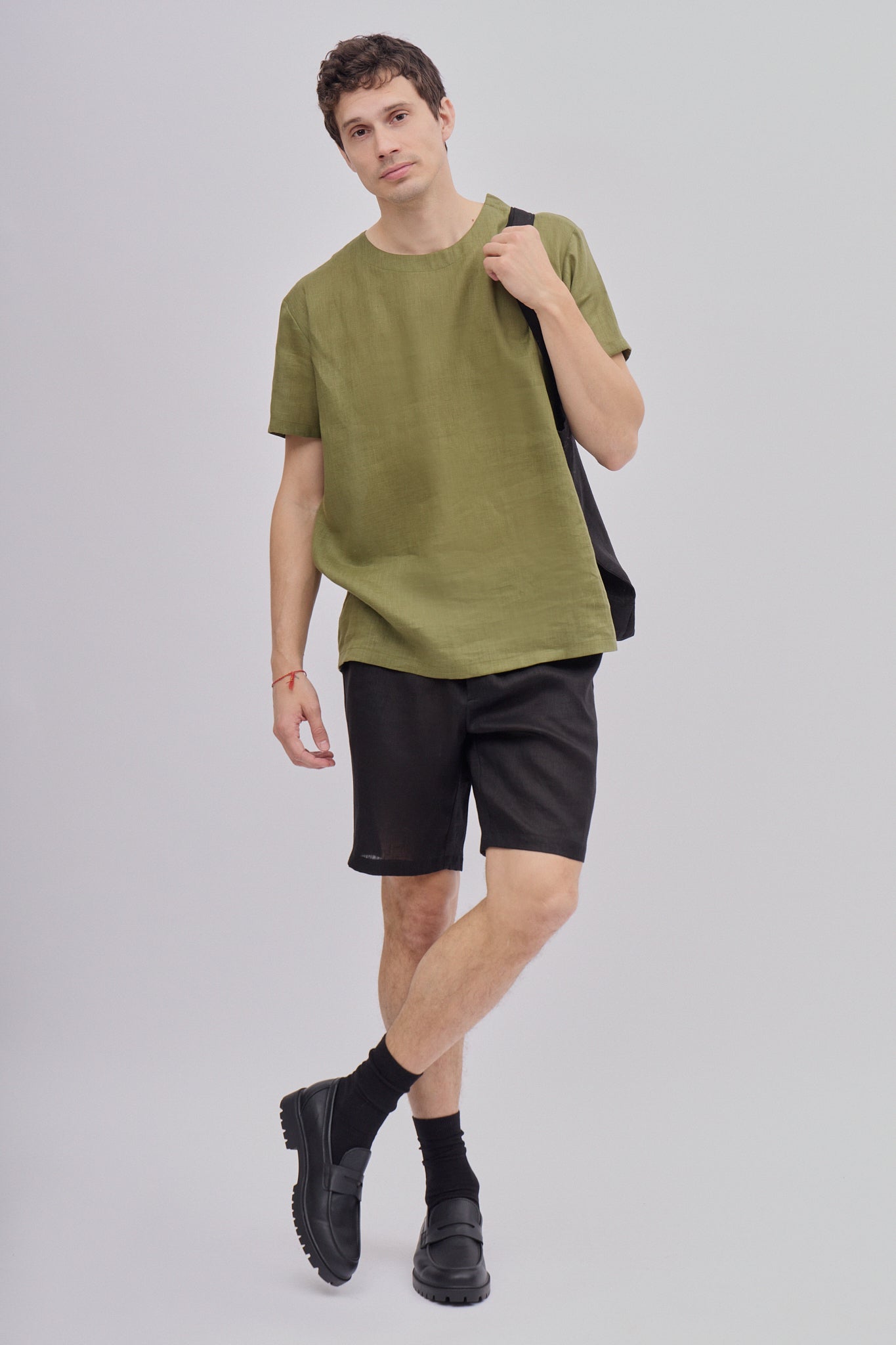 Men's regular linen t-shirt 