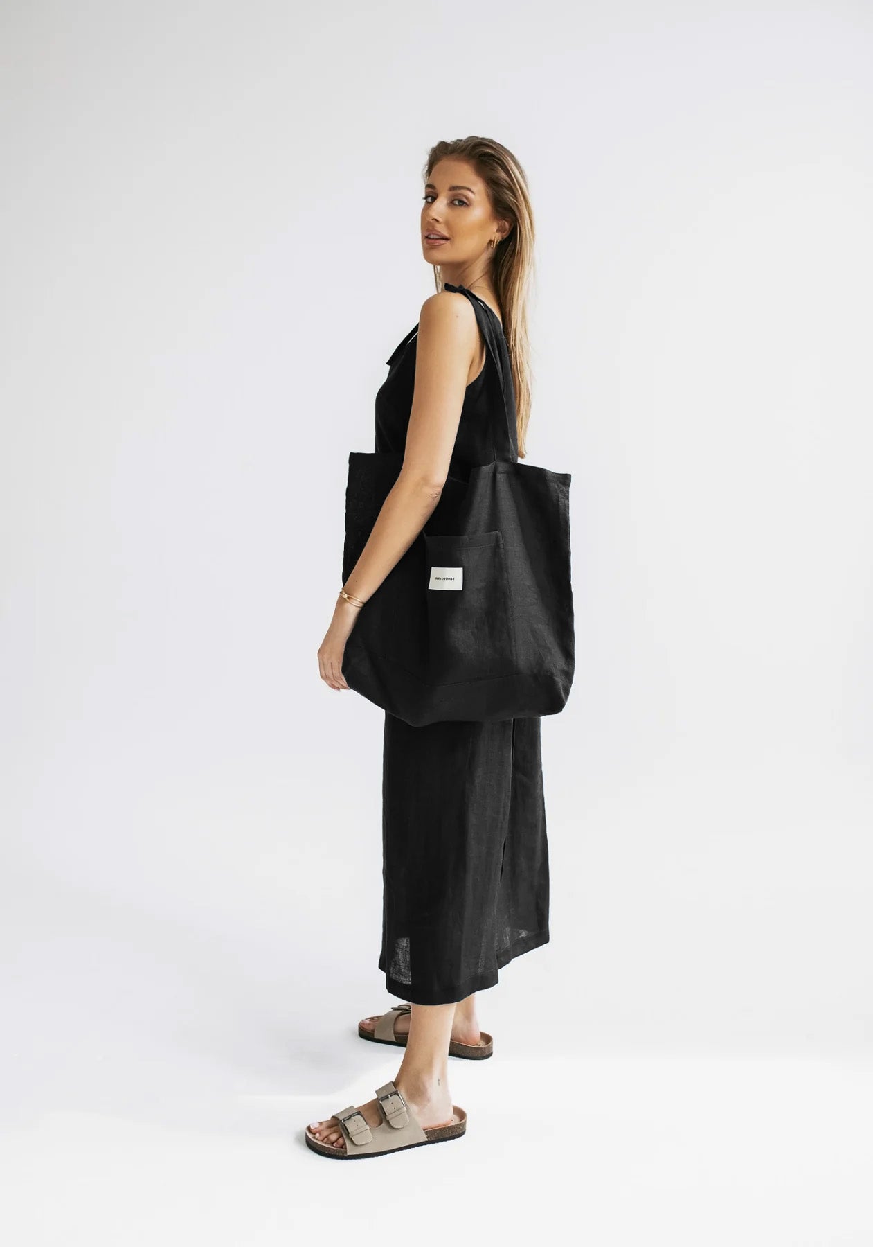 Linen bag Black