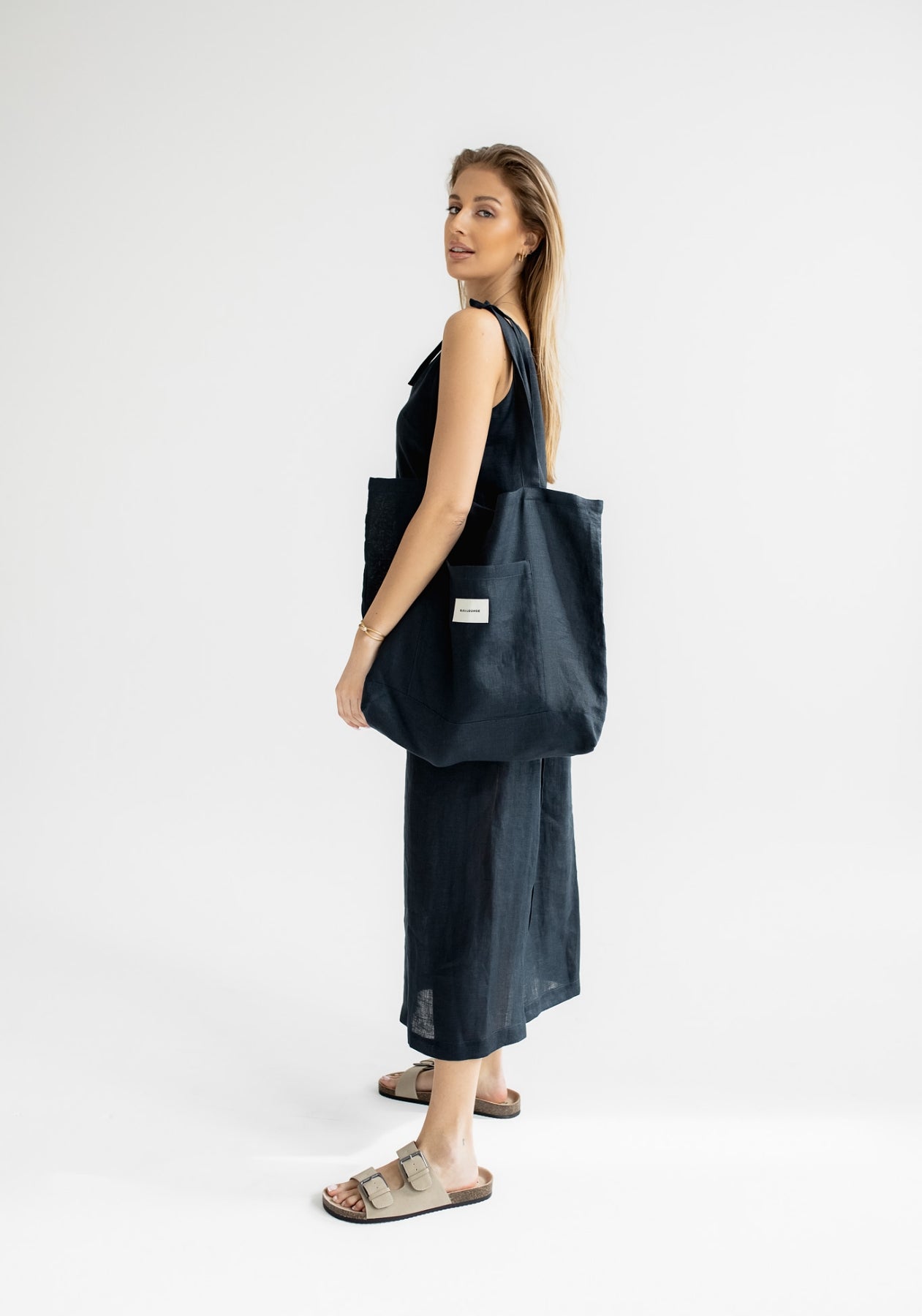 Linen bag Deep blue