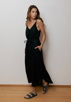 Women's linen long dress - loose fit 
