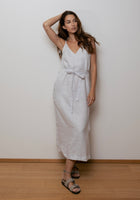 Women's linen long dress - loose fit 