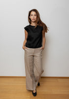 Women's regular linen T-shirt