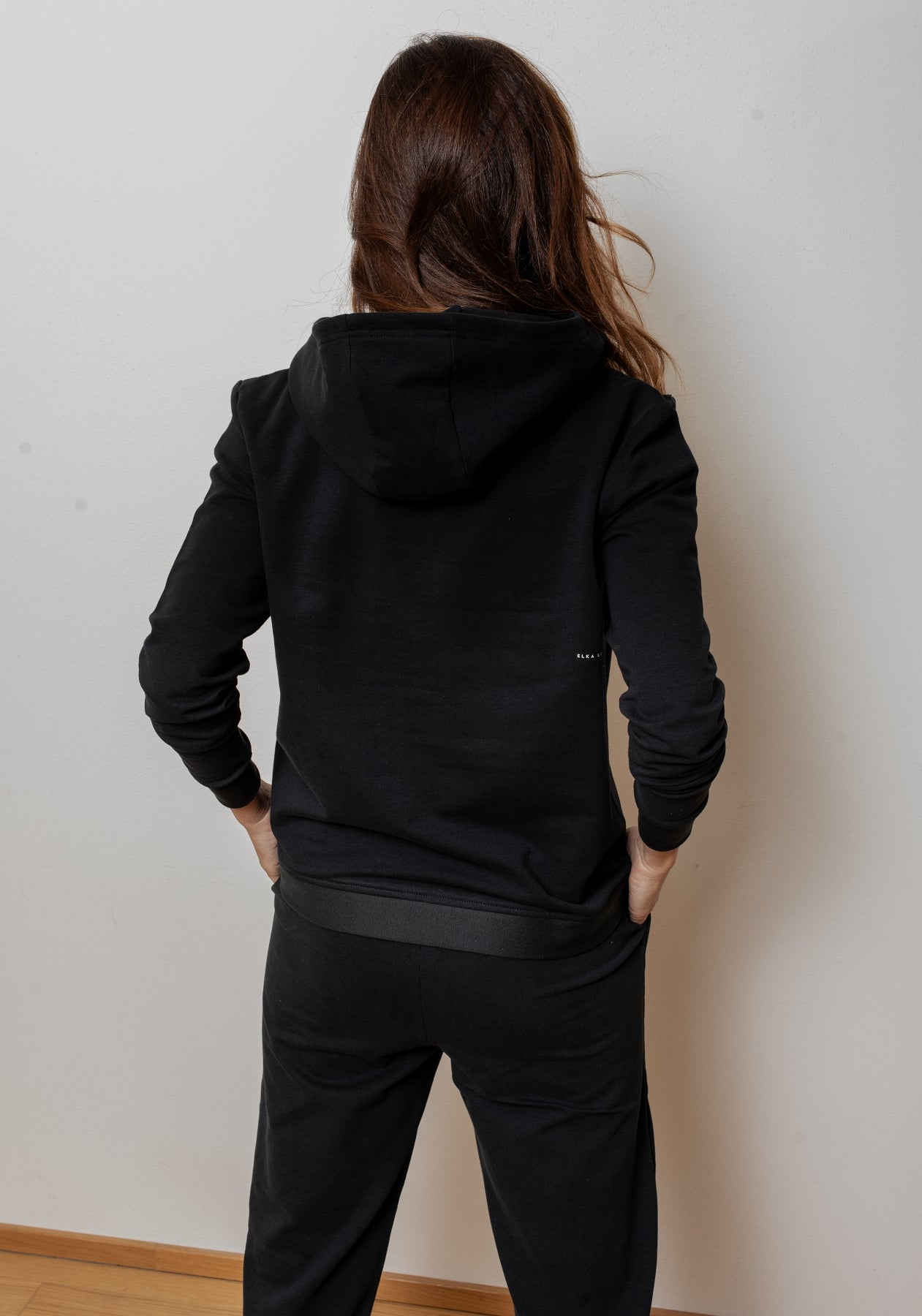 Dámská mikina s kapucí z biobavlny brushed - regular