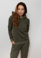 Women hoodie organic cotton brushed - regular